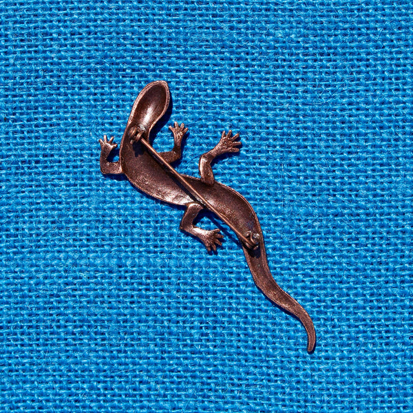 Copper Lizard Brooch