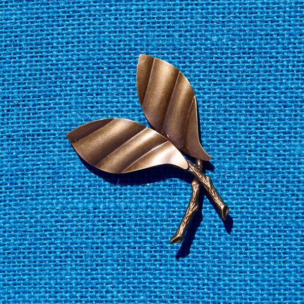 Bronze Leaves Brooch