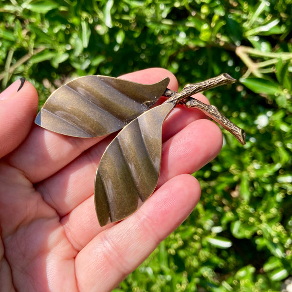 Bronze Leaves Brooch