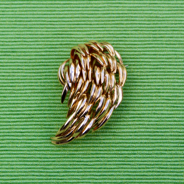 Grosse Gold Leaves 1964 Brooch