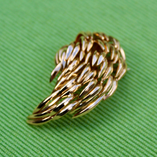 Grosse Gold Leaves 1964 Brooch