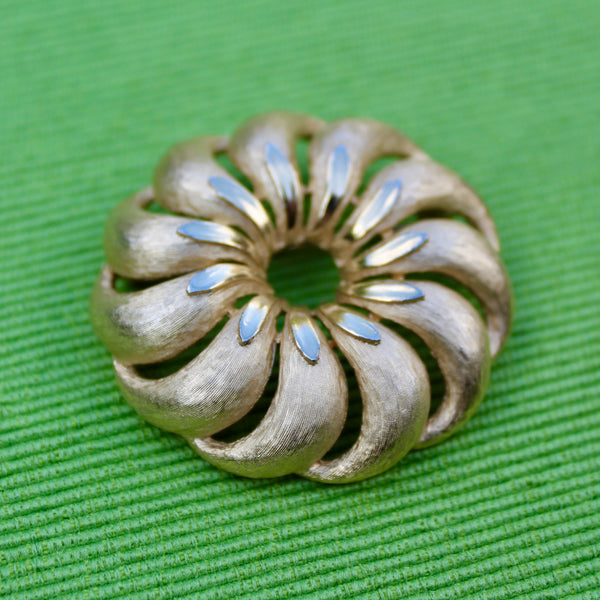 Trifari Pinwheel Wreath Brooch