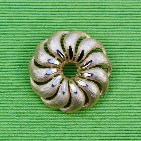 Trifari Pinwheel Wreath Brooch