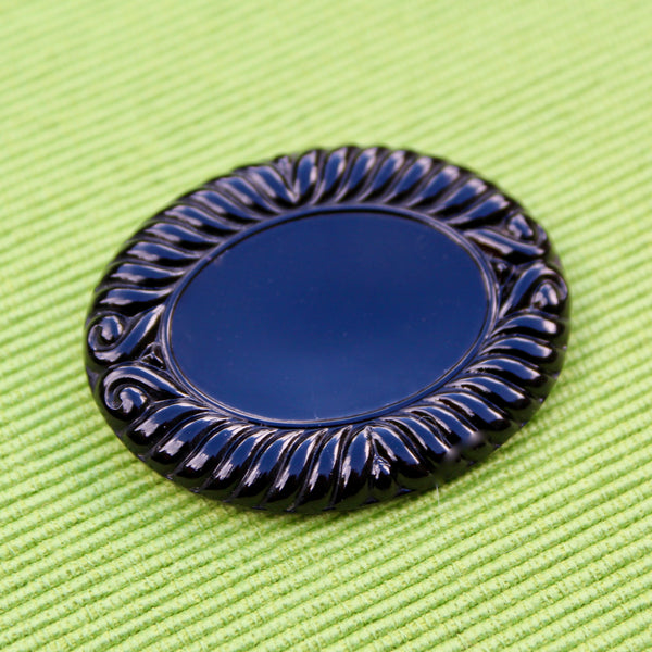 Czech Glass Black Styles Vintage Brooches