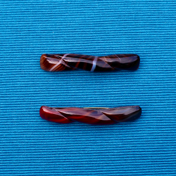 Czech Glass Twist Brooch