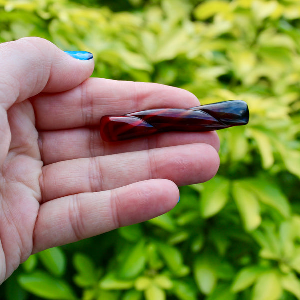 Czech Glass Twist Brooch