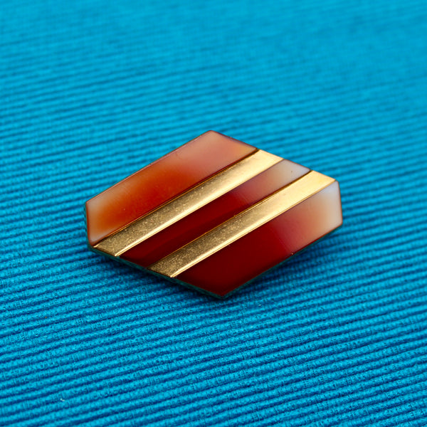 Czech Glass Gold Diamond Style