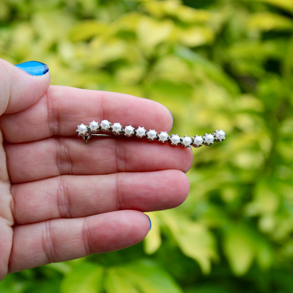 Pearl Bar Pin