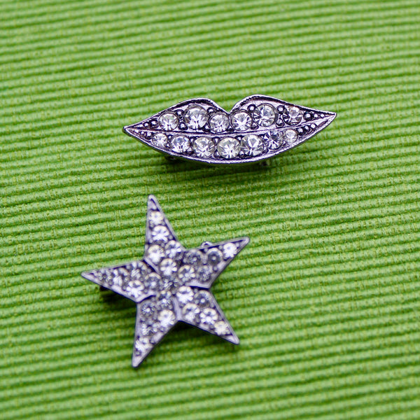 Rock Star and Lips Pins