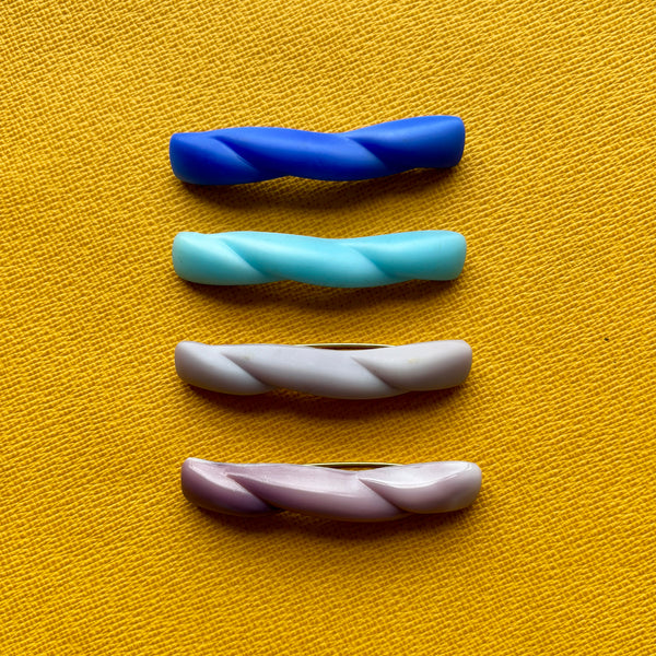 Czech Glass Twist Brooches
