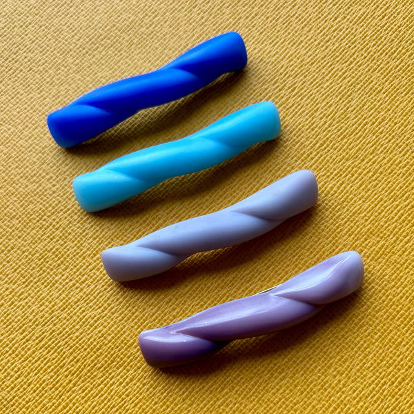 Czech Glass Twist Brooches