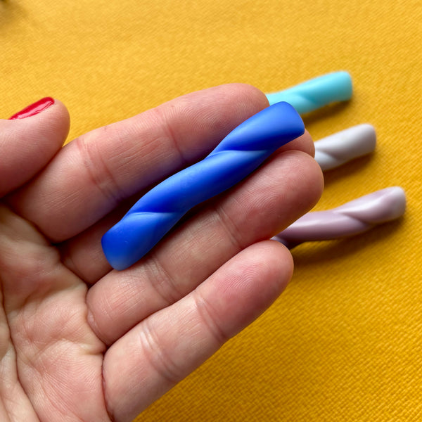 Czech Glass Twist Brooches