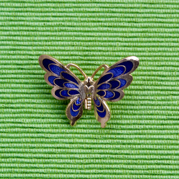 Cloisonné Enamel Butterfly Pins