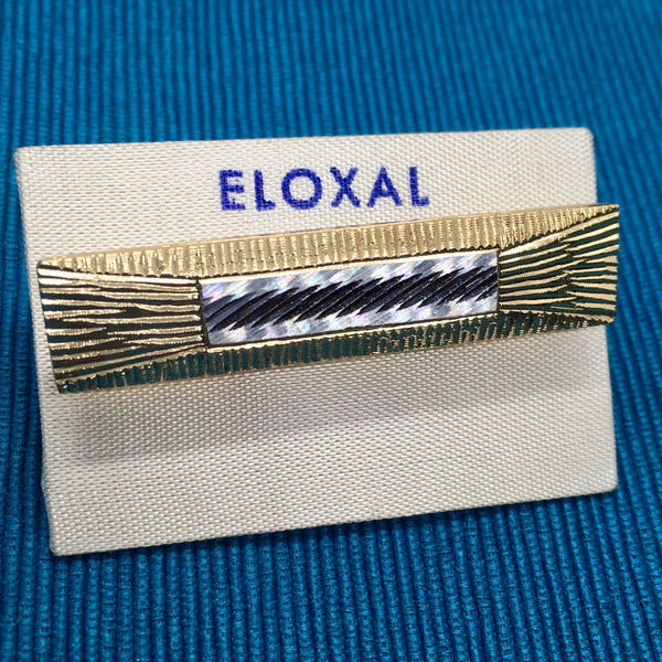 ELOXAL Aluminium Bar Brooch with Mirror