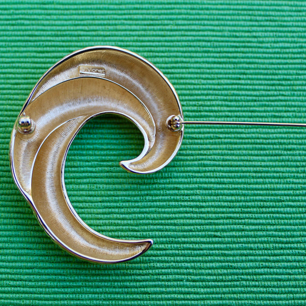 1960s Monet Curves Brooch