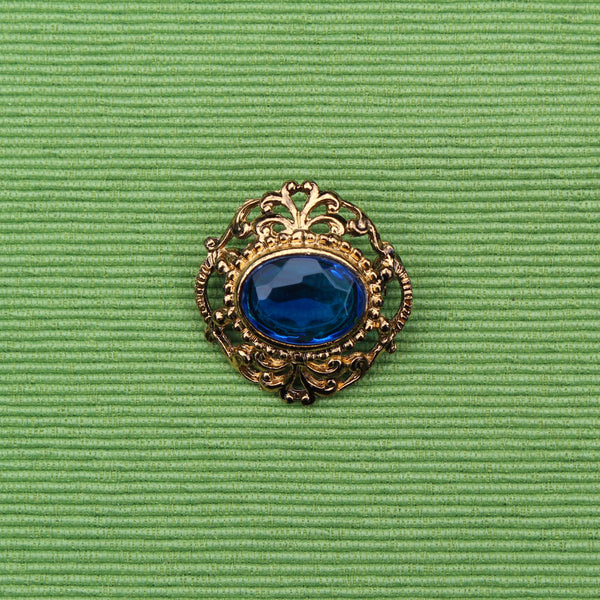 Blue Jewel Regency Brooch