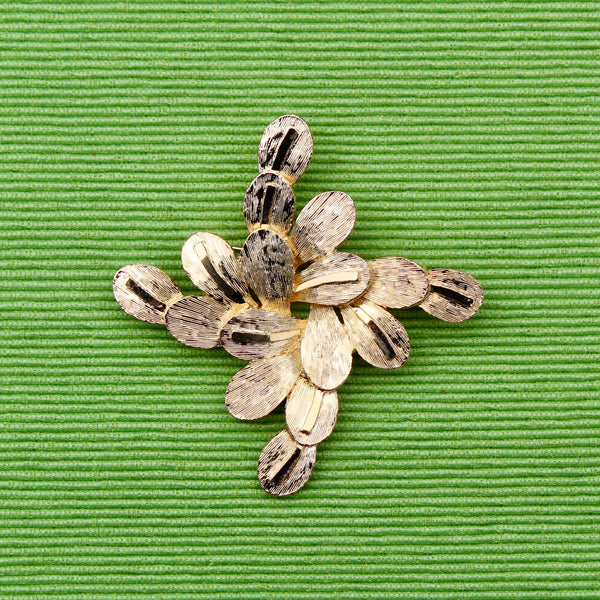 Modernist Gold Abstract Brooch