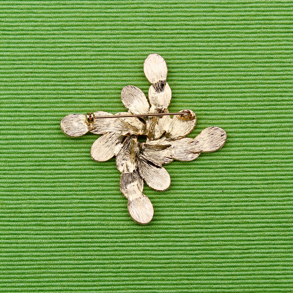 Modernist Gold Abstract Brooch