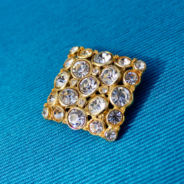 Rhinestone Diamond Brooch