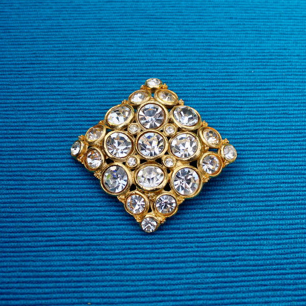 Rhinestone Diamond Brooch