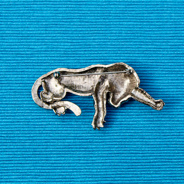 Silver Tiger Brooch