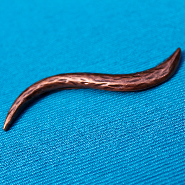 Modernist Copper Worm Brooch