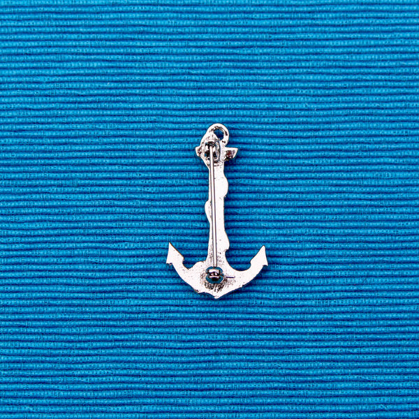 Silver Anchor Brooch