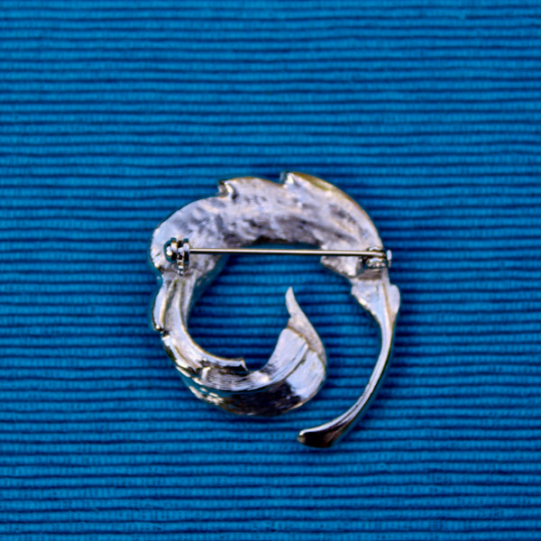 Modernist Silver Leaf 2 Brooch