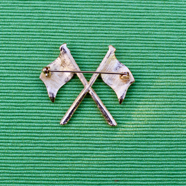 Semaphore Flags Brooch