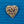 Load image into Gallery viewer, Rhinestone Heart Purple Gold