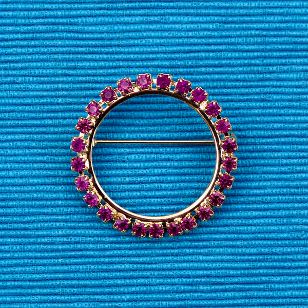 Amethyst Wreath Brooch