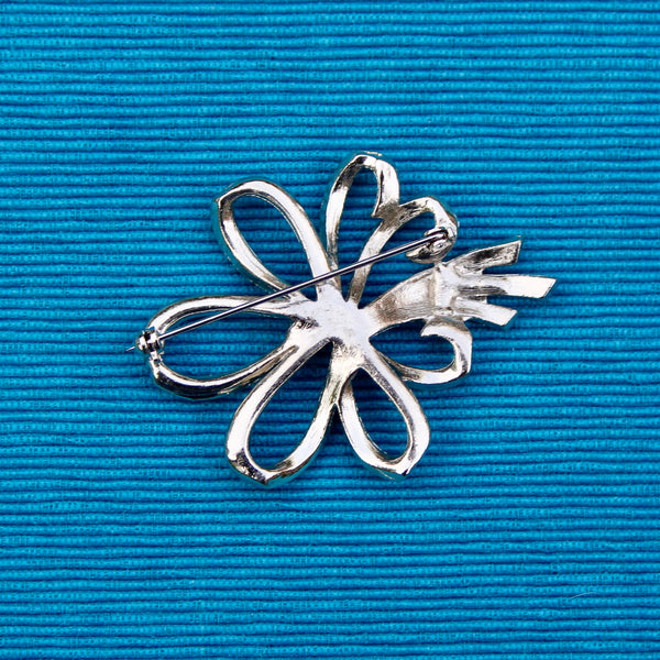 Marcasite Ribbon Brooch