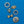 Load image into Gallery viewer, Blue Disc Brooch