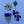 Load image into Gallery viewer, 80s Deco Blue and Purple Brooch
