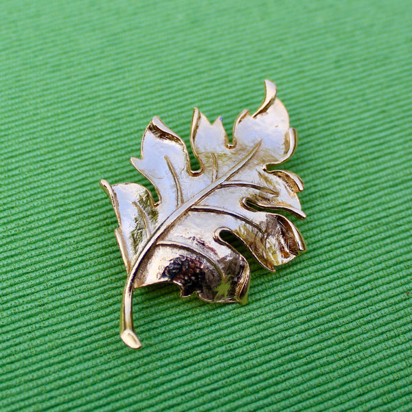 Fig Leaf Brooch