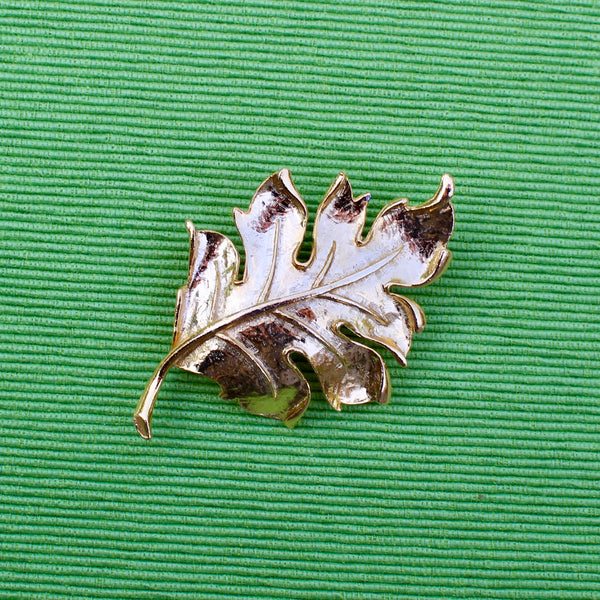 Fig Leaf Brooch