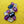 Load image into Gallery viewer, 80s Deco Black and Purple Silver Brooch