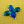 Load image into Gallery viewer, 80s Deco Quattro Blue Brooch