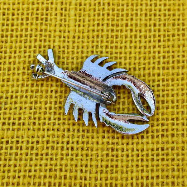 Silver Lobster Brooch
