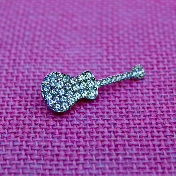 Rhinestone Music Trio Piano and Music Note Brooches