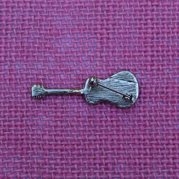 Rhinestone Music Trio Piano and Music Note Brooches
