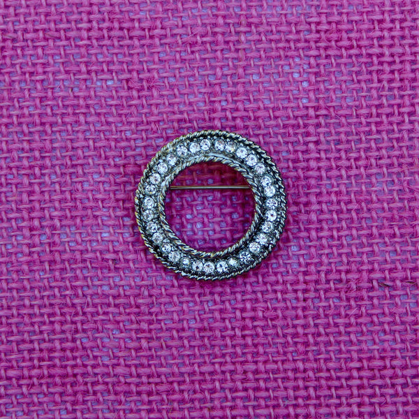 Silver Sparkle Small Circular Disc