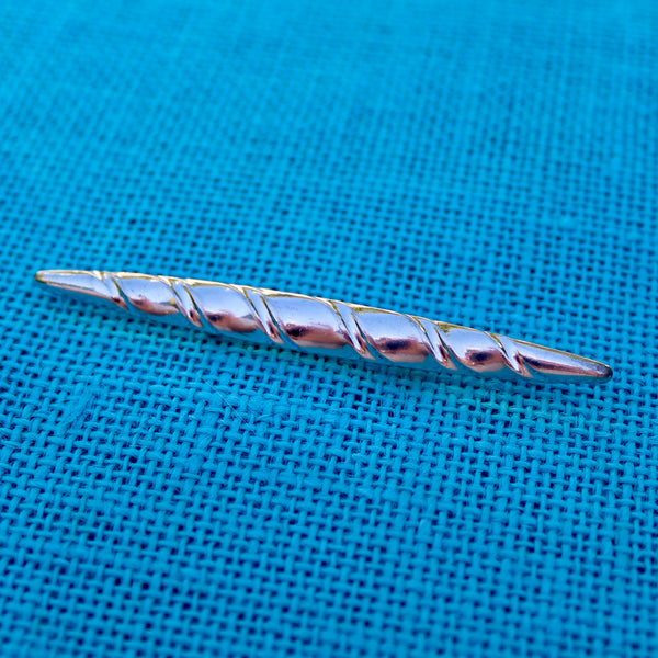 Silver Collar Bar Brooch