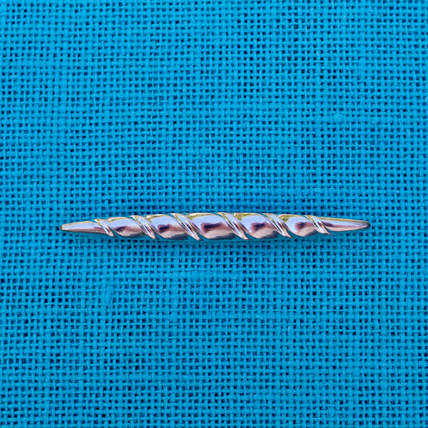 Silver Collar Bar Brooch