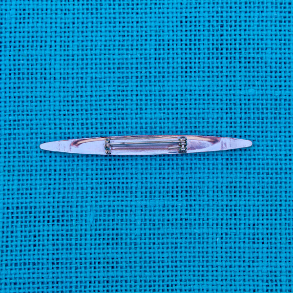 Silver Collar Bar Brooch