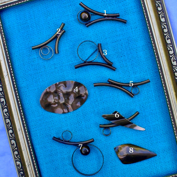 Bronze 8 Brooch