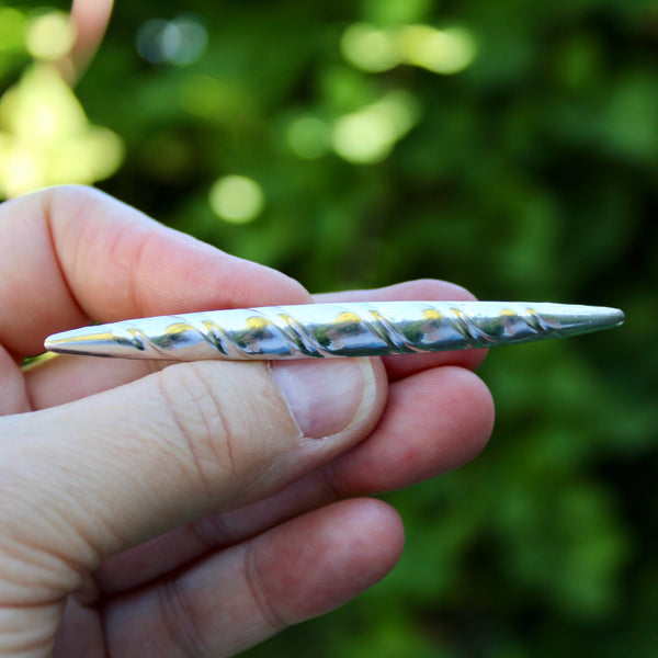 Silver Collar Bar Brooch