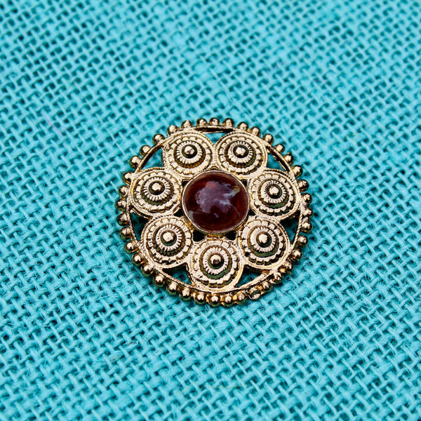 Gold and Brown Celtic Shield