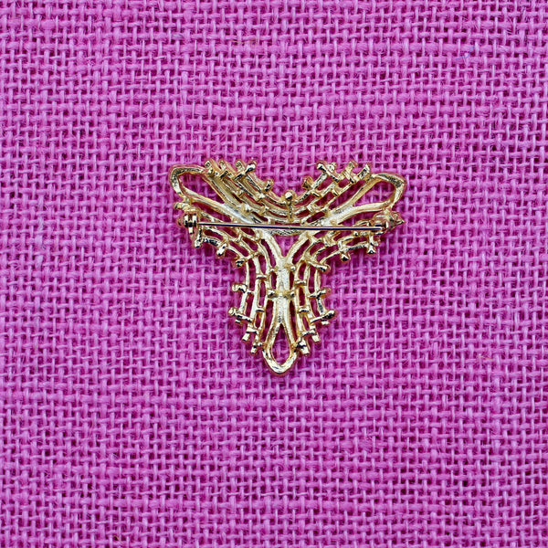 Gold Fidget Spinner Brooch
