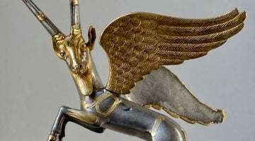 Winged Ibex Brooch